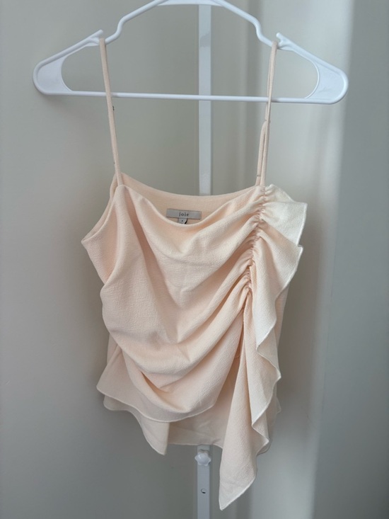 Joie Tops - Joie Ruched Draped Spaghetti Strap Asymmetric Cami Top SZ 4